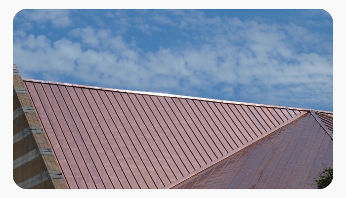 Image presents Copper Roofing