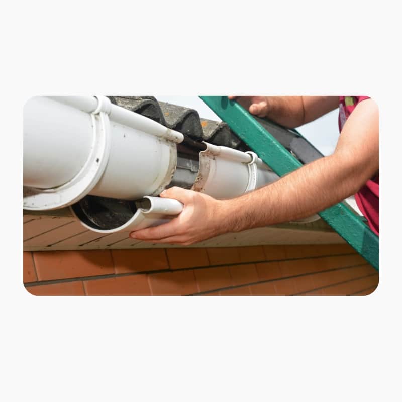 Image presents Roof Gutter Replacement
