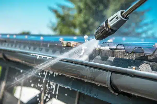 image presents Roof Gutter Cleaning Services